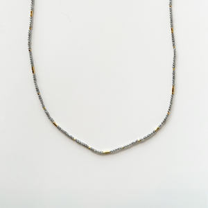 19"  Necklace - Mystic Labradorite + Vermeil