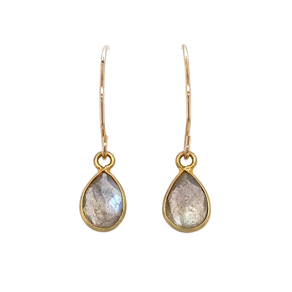 Labradorite Round Hook Earrings