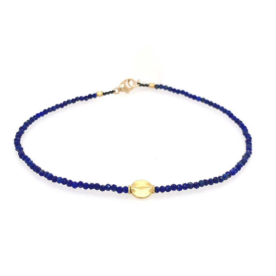 Lapis + 18k Bracelet