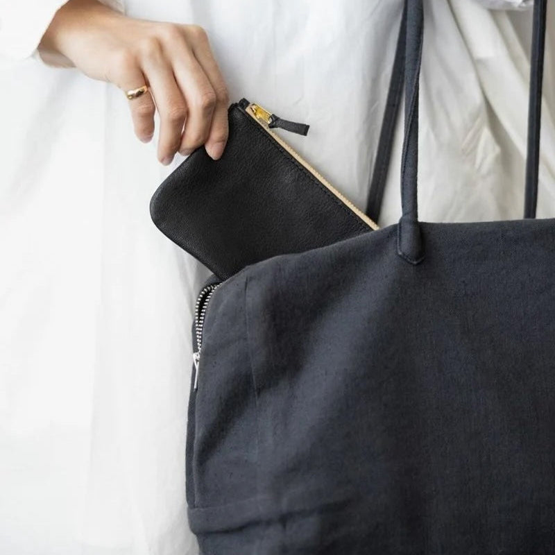 Joseph Pouch - Black Leather