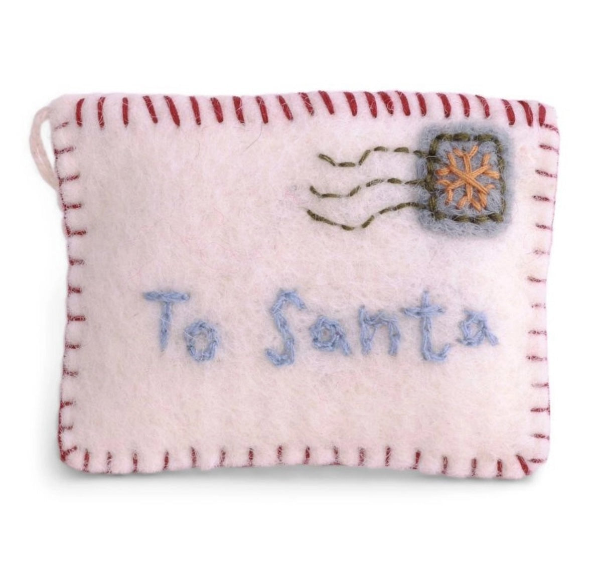 Felt Letter to Santa Ornament