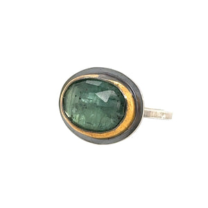 Green Kyanite East-West Ring