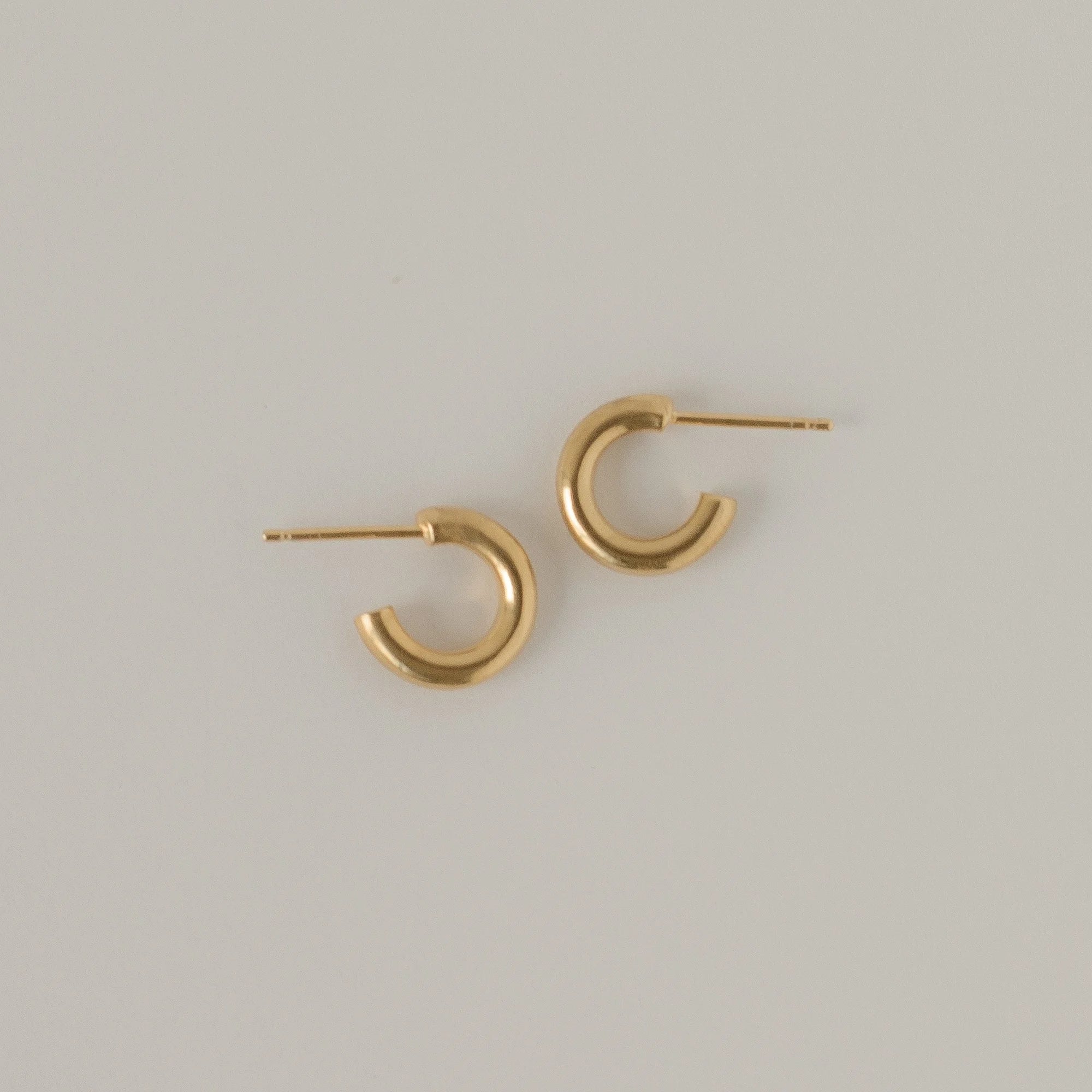 Lil Jane Rounded Hoops - Gold