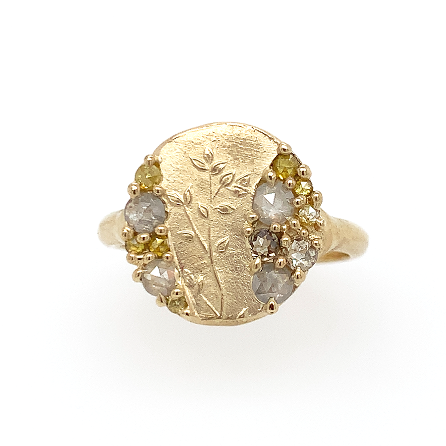 Linden Branch Signet Ring