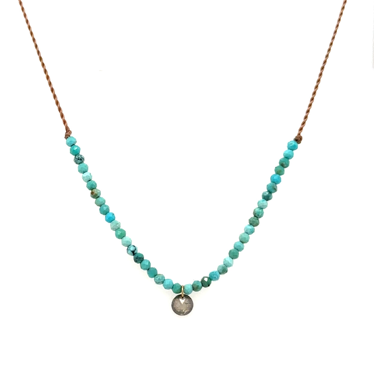 Turquoise Magpie Necklace with Diamond Pendant