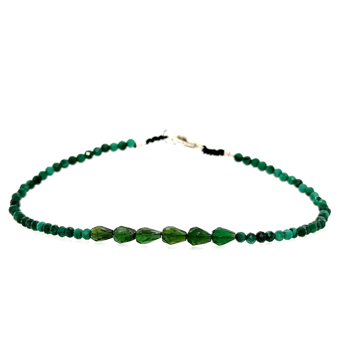 Malachite + Chrome Diopside Strand Bracelet