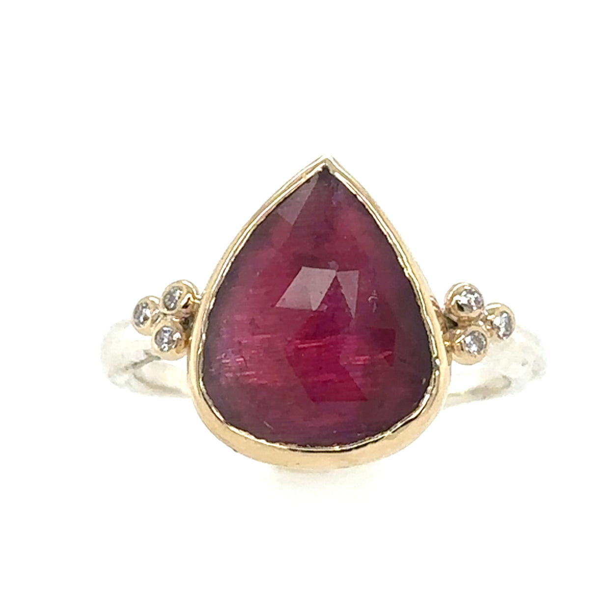 Melody Pink Tourmaline Pear Ring