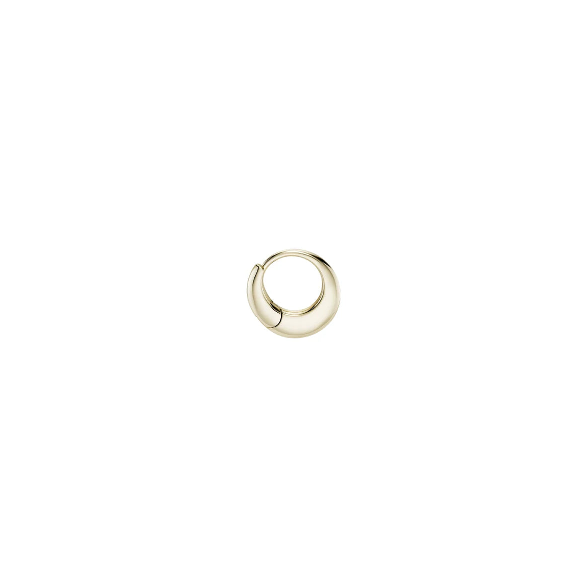 9k Pressed Round Hoops - PAIR