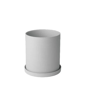 4.5" Porcelain Herb Planter - Light Grey