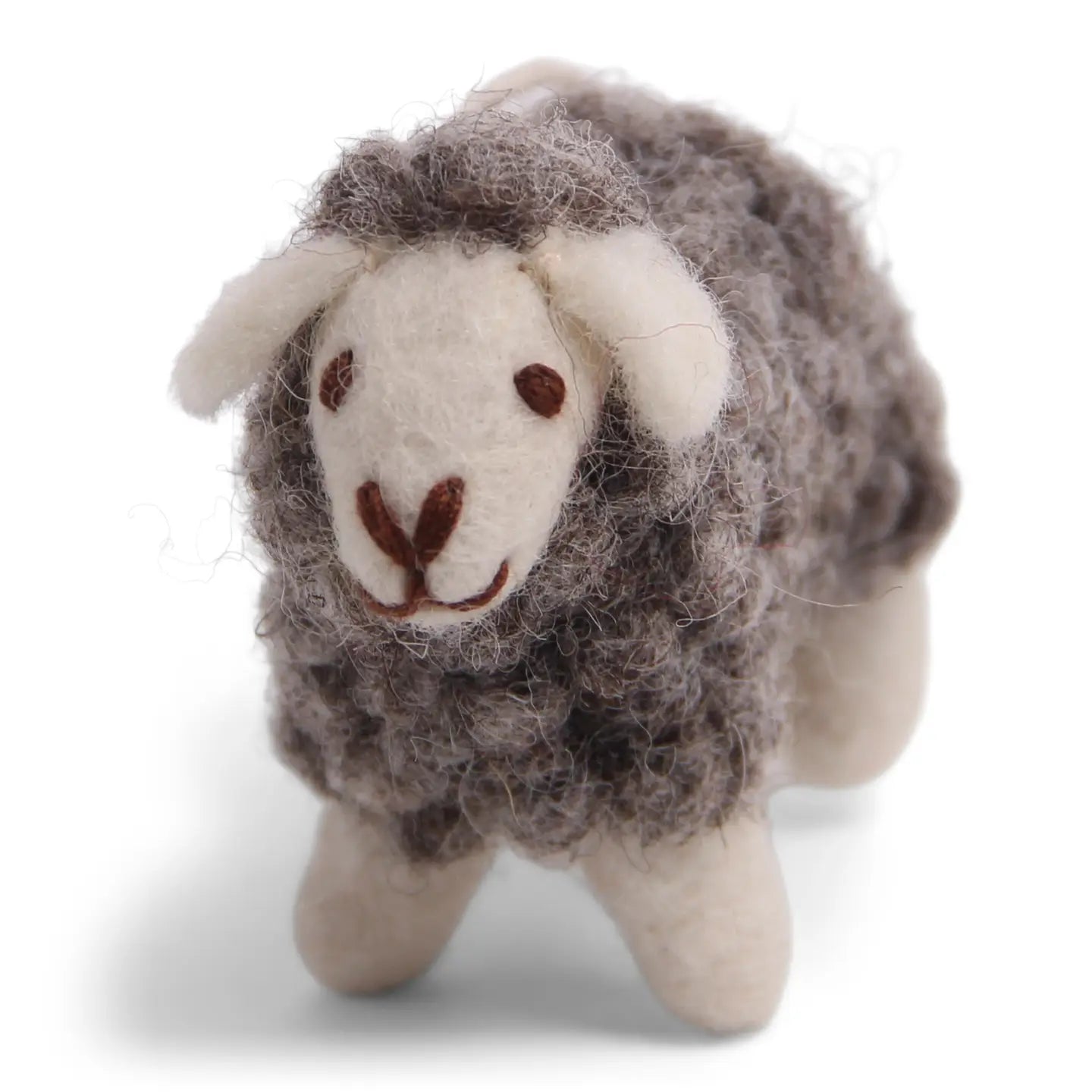 Felt Mini Sheep Ornament - Grey