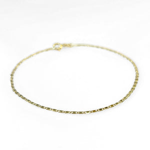 14k Mini Mirror Dots Chain Bracelet