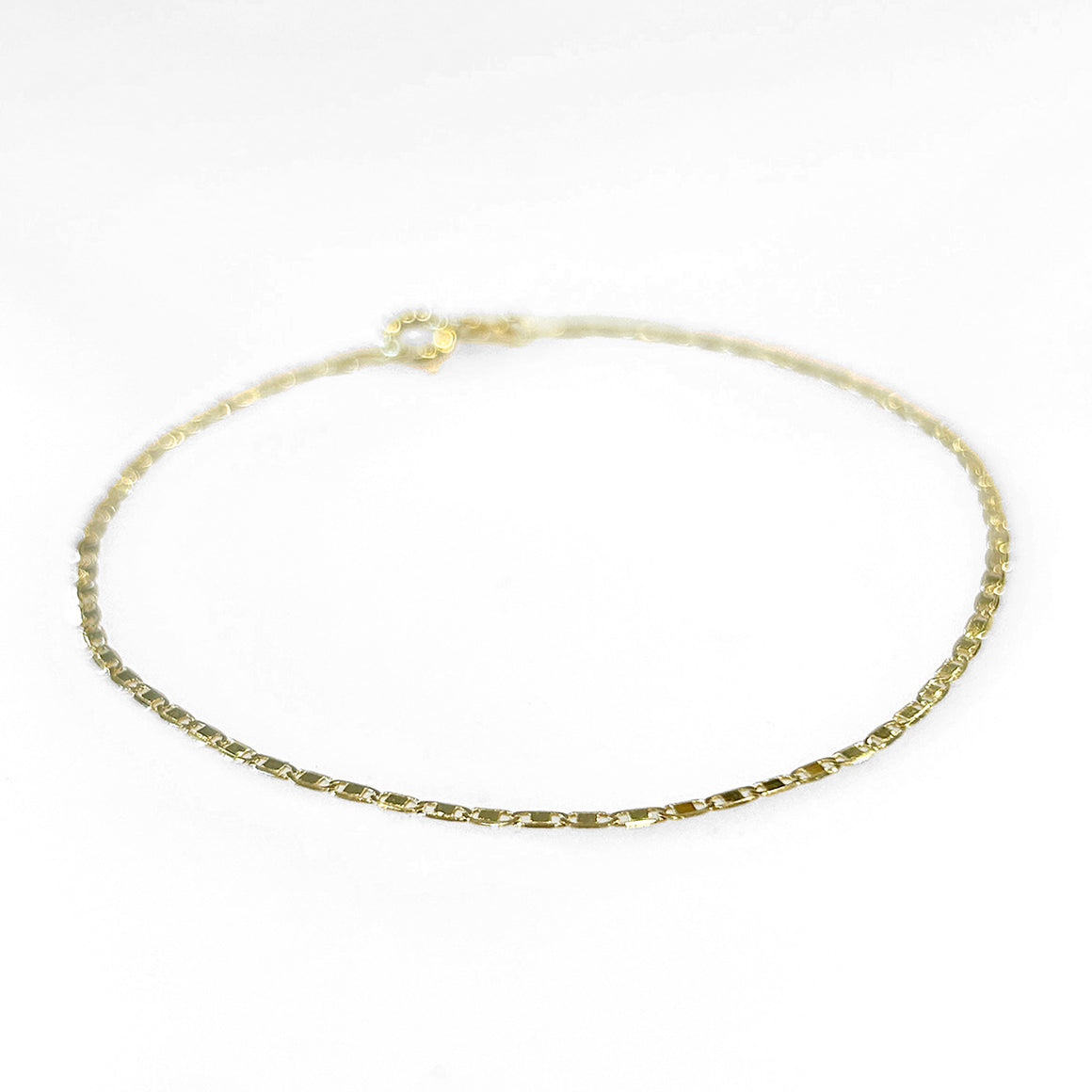 14k Mini Mirror Dots Chain Bracelet