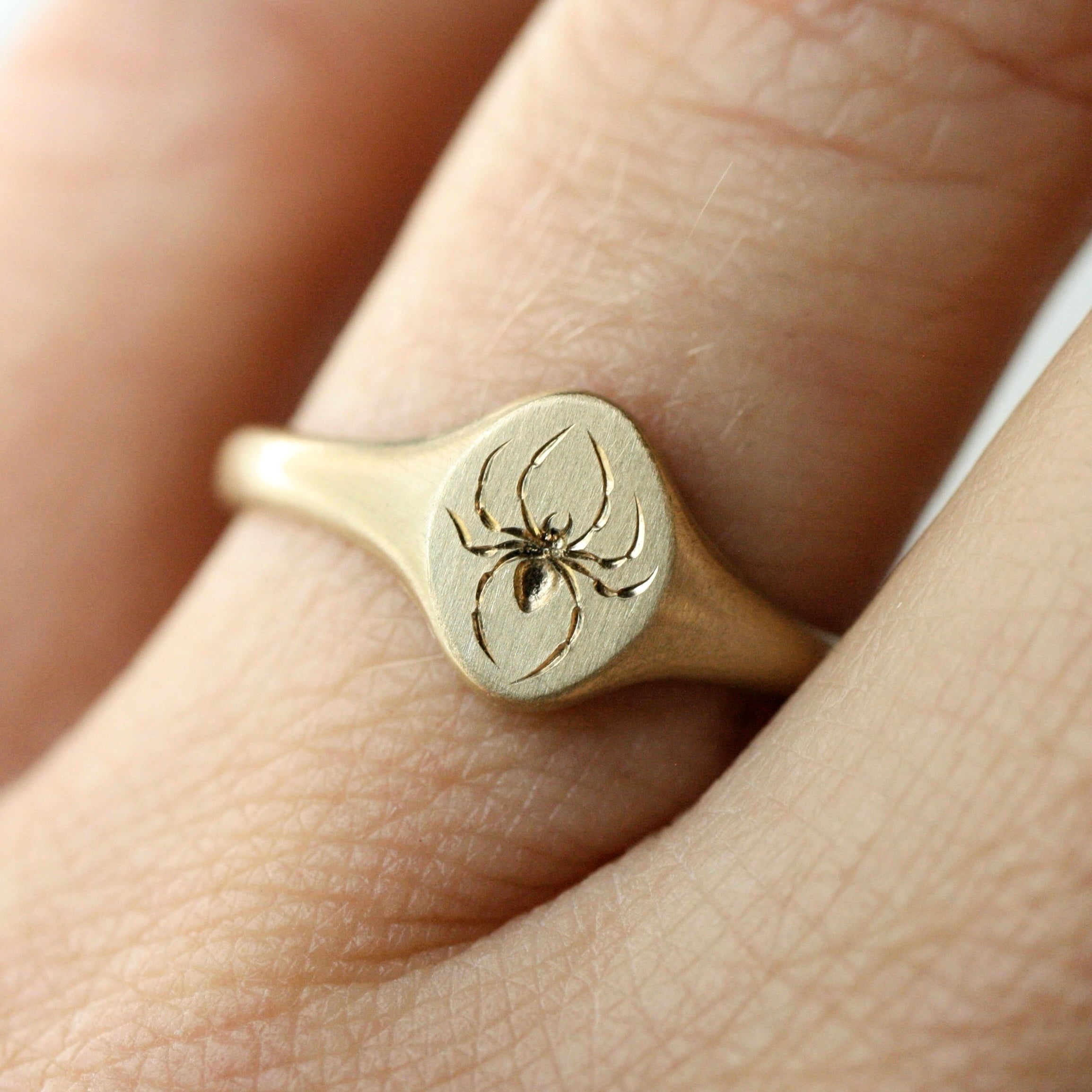 Mini Spider Signet Ring