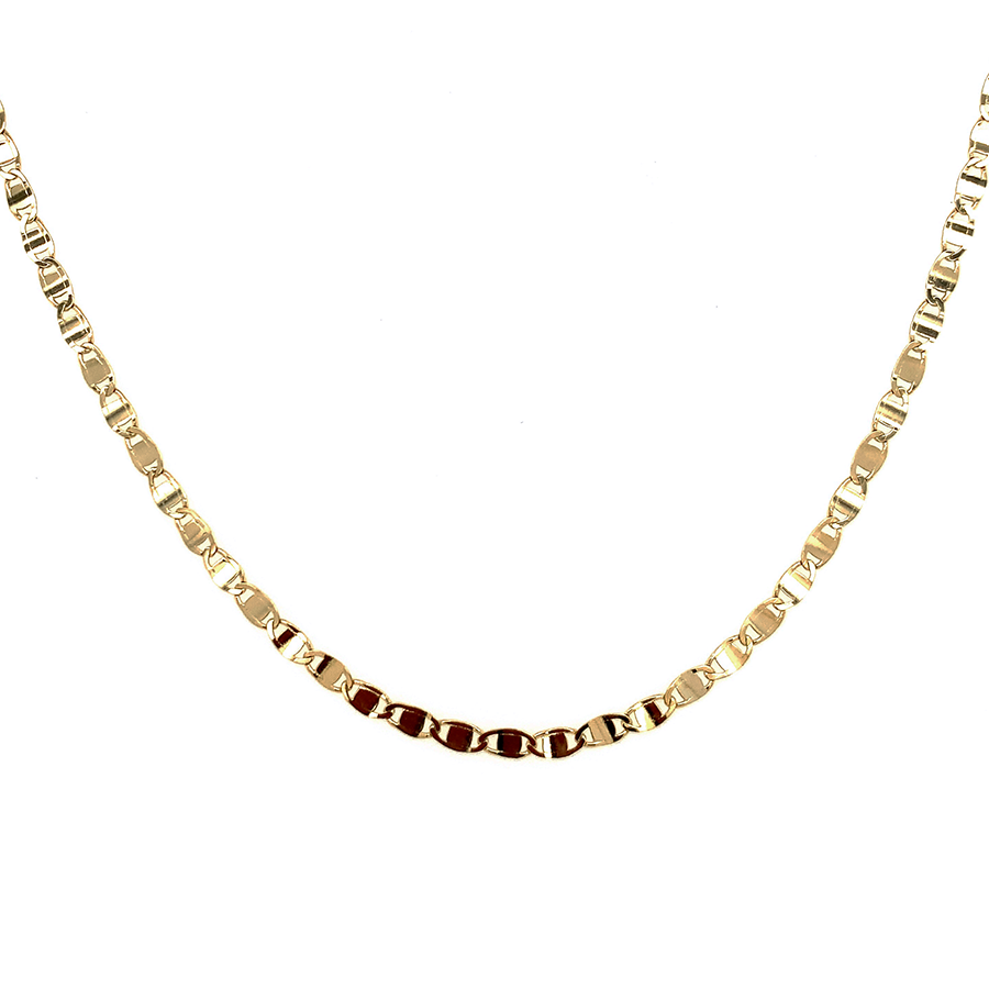14k Mirror Dots Chain Necklace