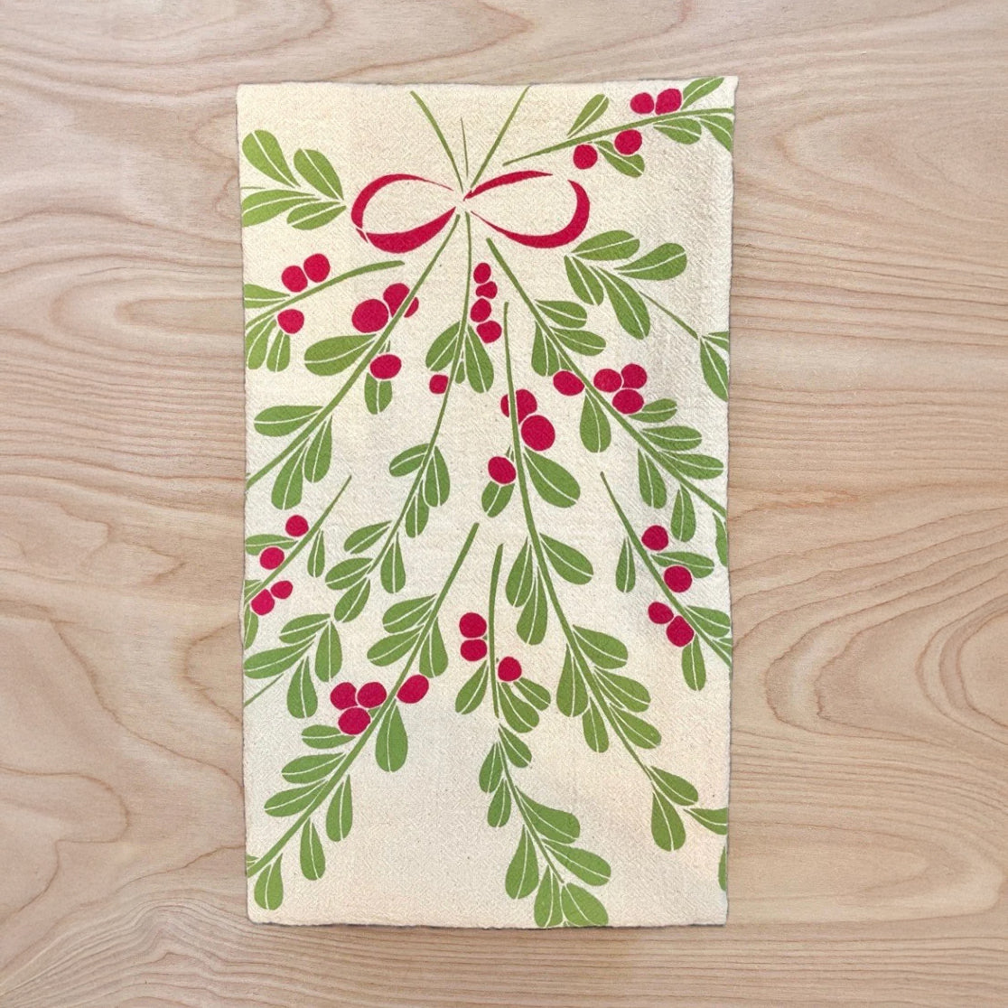 Mistletoe Tea Towel