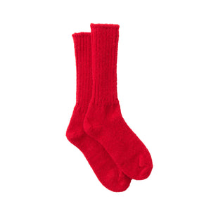 Mohair Socks - Red