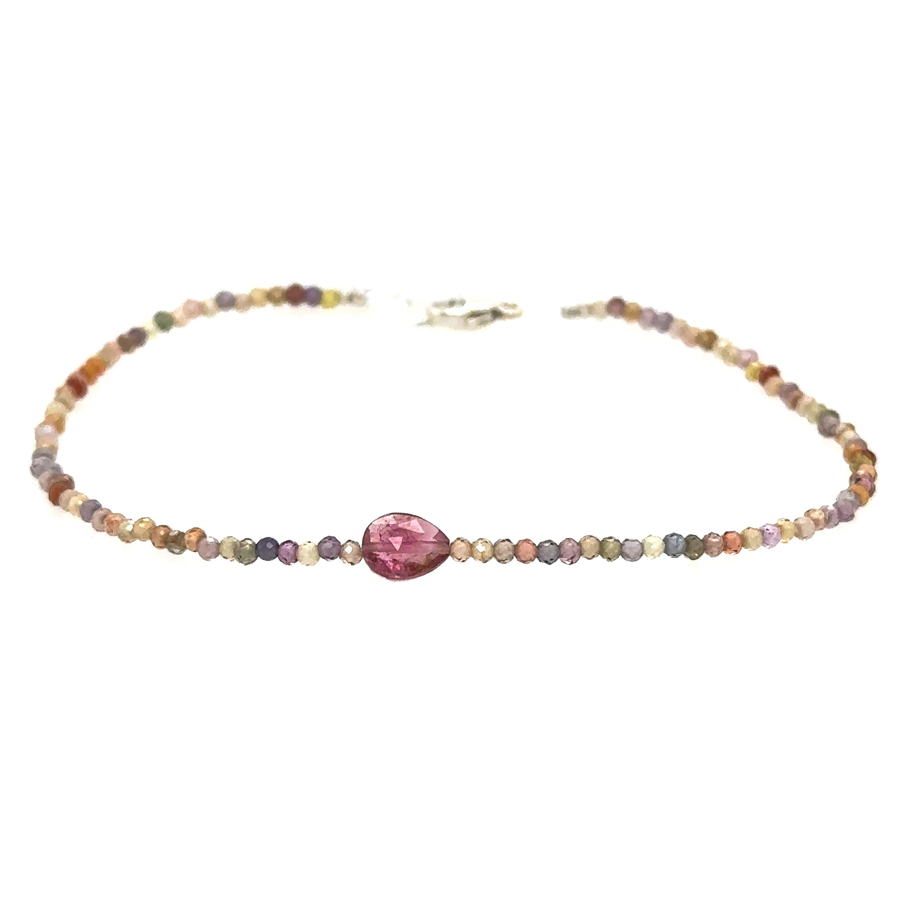 Spinel + Pink Tourmaline Multi-Gemstone Strand Bracelet