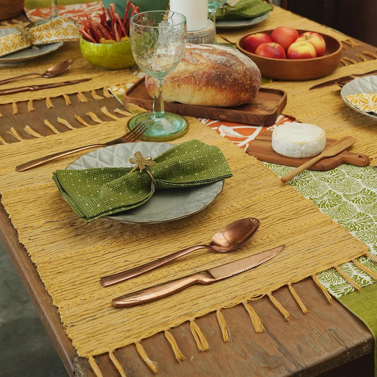 Vetiver Placemat - Turmeric Yellow