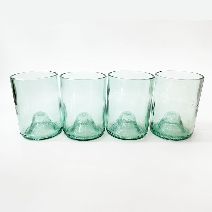 Aqua Recycled Glass Tumbler (12oz)