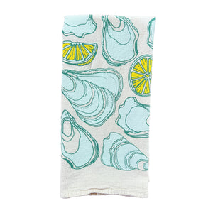 Oysters + Lemons Tea Towel