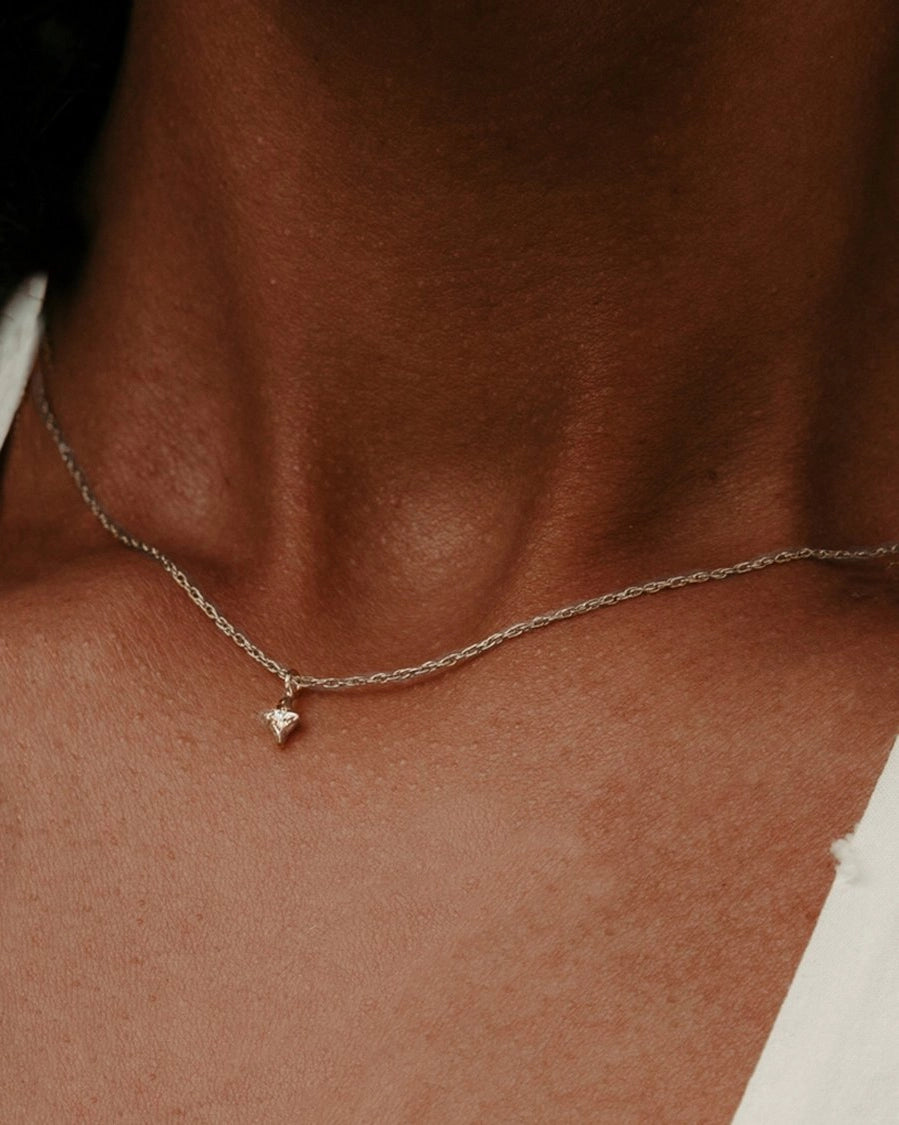 SS North Star Necklace with Diamond