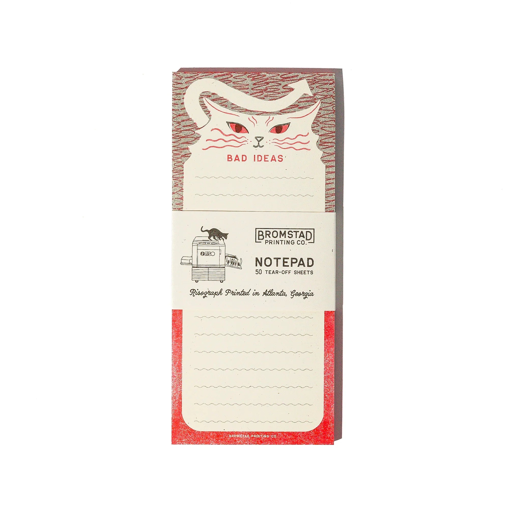 Bad Ideas Kitty Notepad
