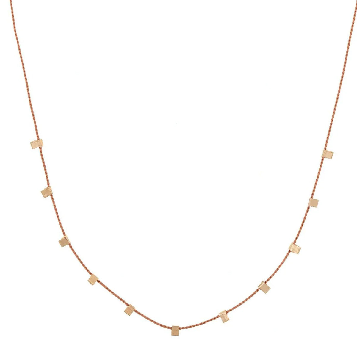 Silk Tiny Flag Necklace