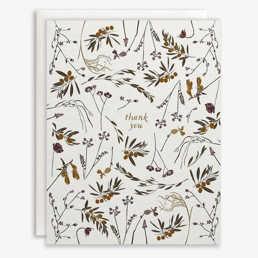 Olive Grove Thank You Boxed Stationery Set
