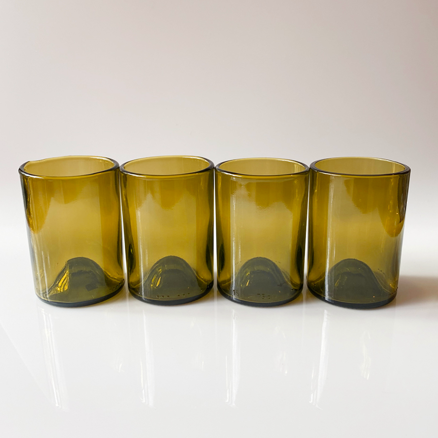 Amber Recycled Glass Tumbler (12 oz) - KESTREL