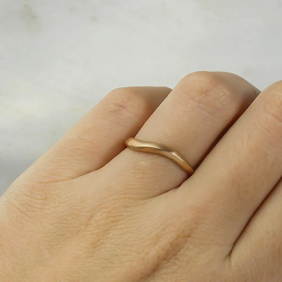 10k Gold Organic Band