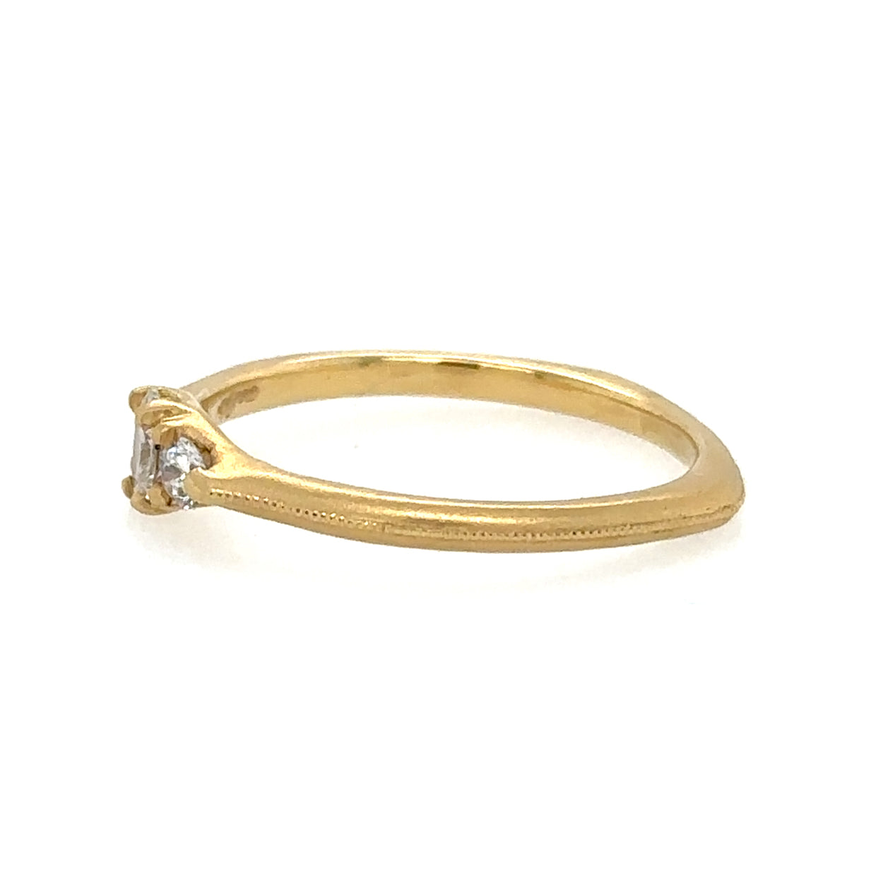 Rosalie Engraved Diamond Ring