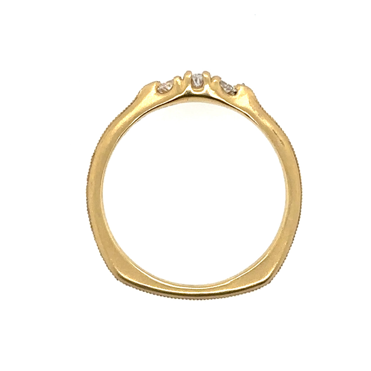 Rosalie Engraved Diamond Ring