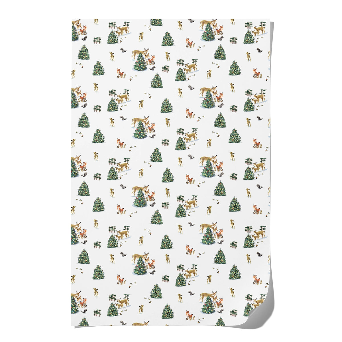 Peaceful Critters Holiday Gift Wrap