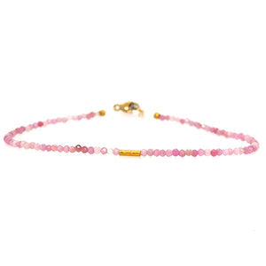 Ruby + 18k Twist Bracelet