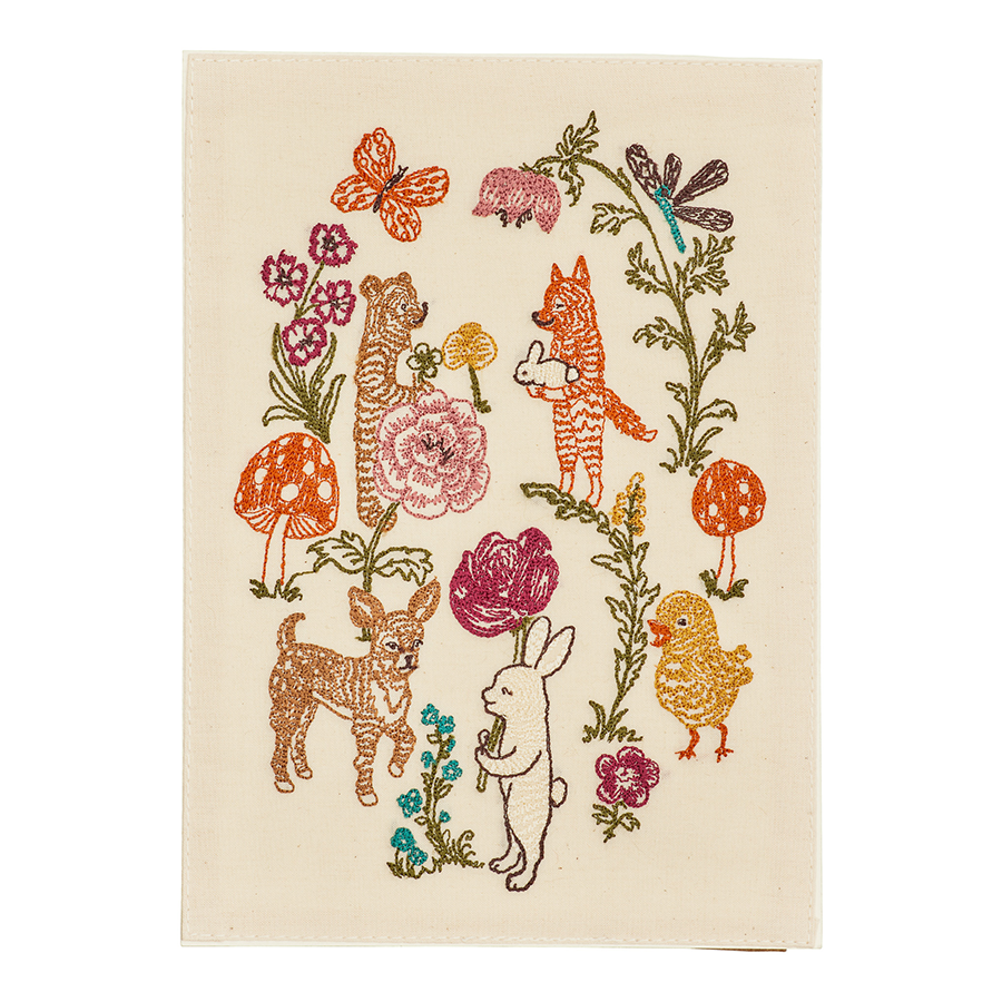 Secret Garden Embroidered Card