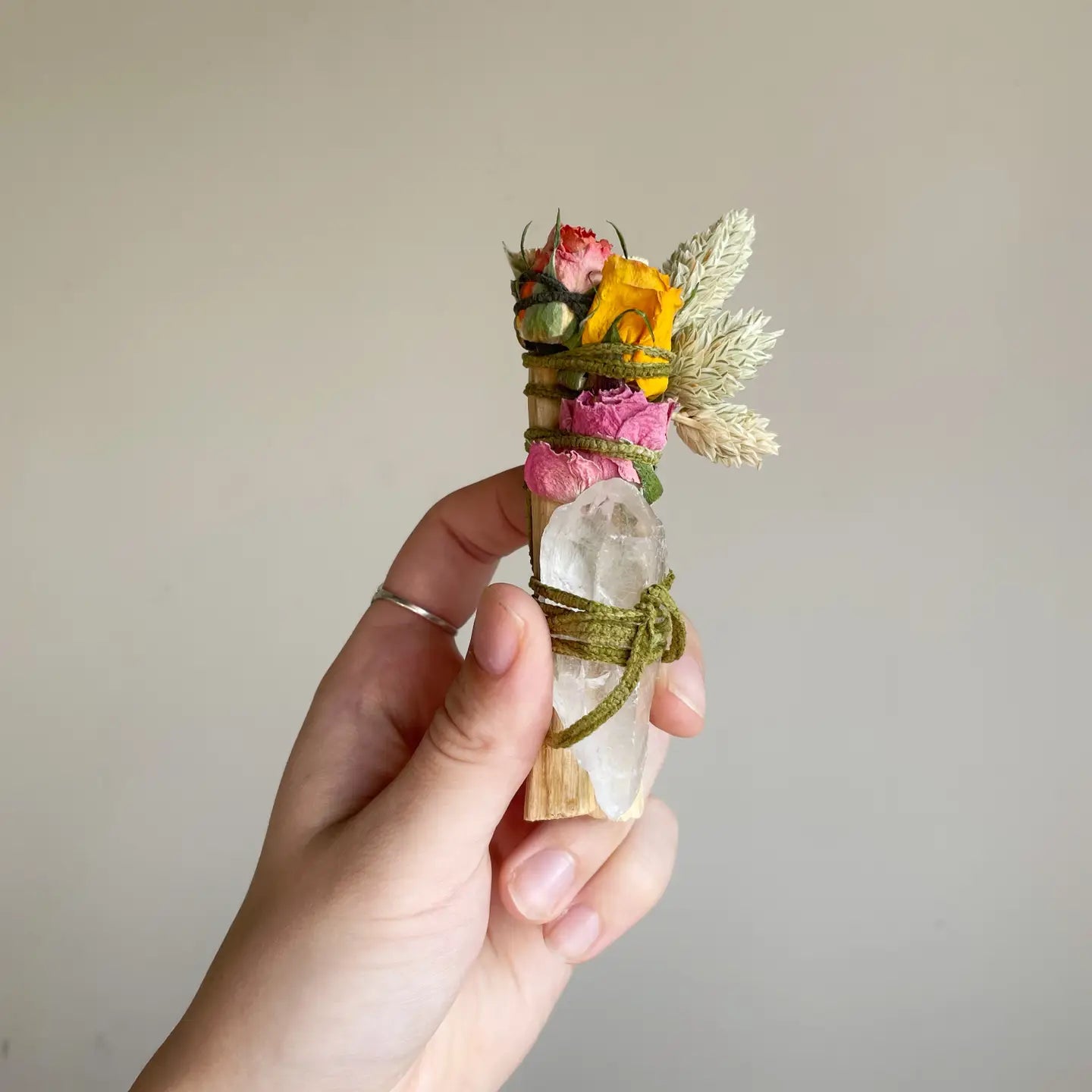 Quartz + Palo Santo Floral Bundle