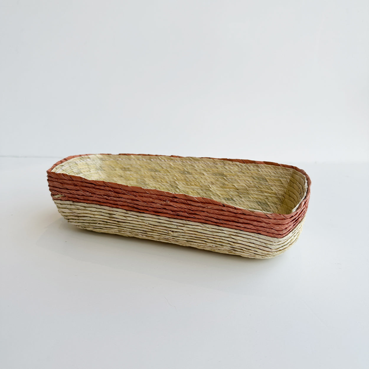 Rectangle Palm Basket (Petalo Stripe)