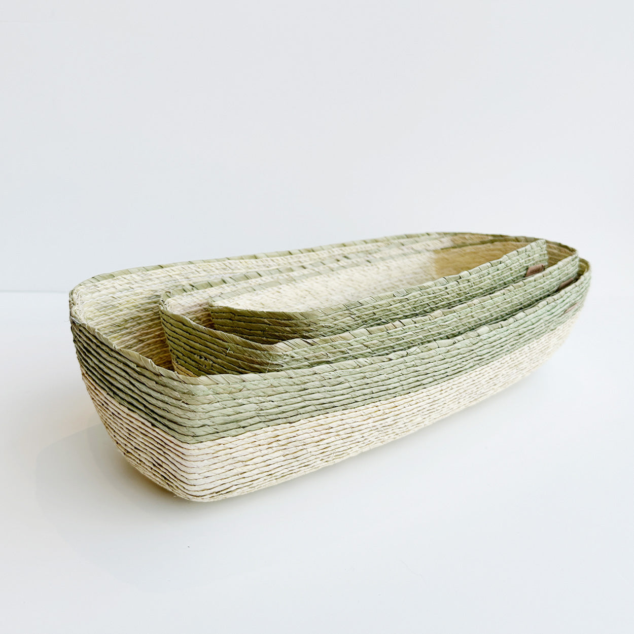 Rectangle Palm Basket (Agave Stripe)