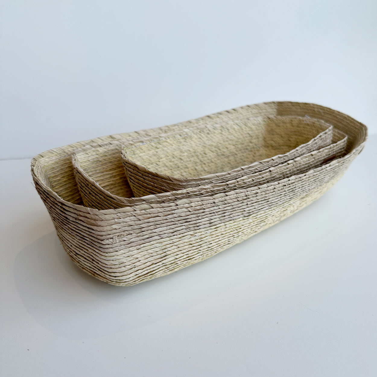Rectangle Palm Basket (Arena Stripe)
