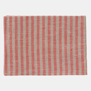 Linen Kitchen Towel (Red Stripe)