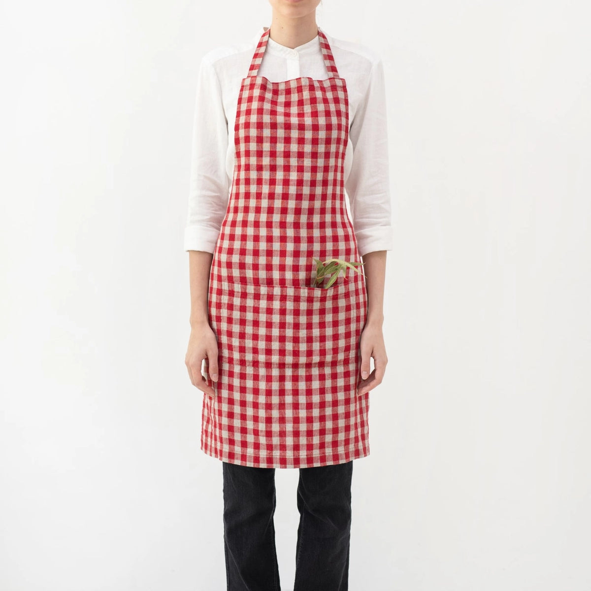 Linen Tales Daily Apron - Red Gingham