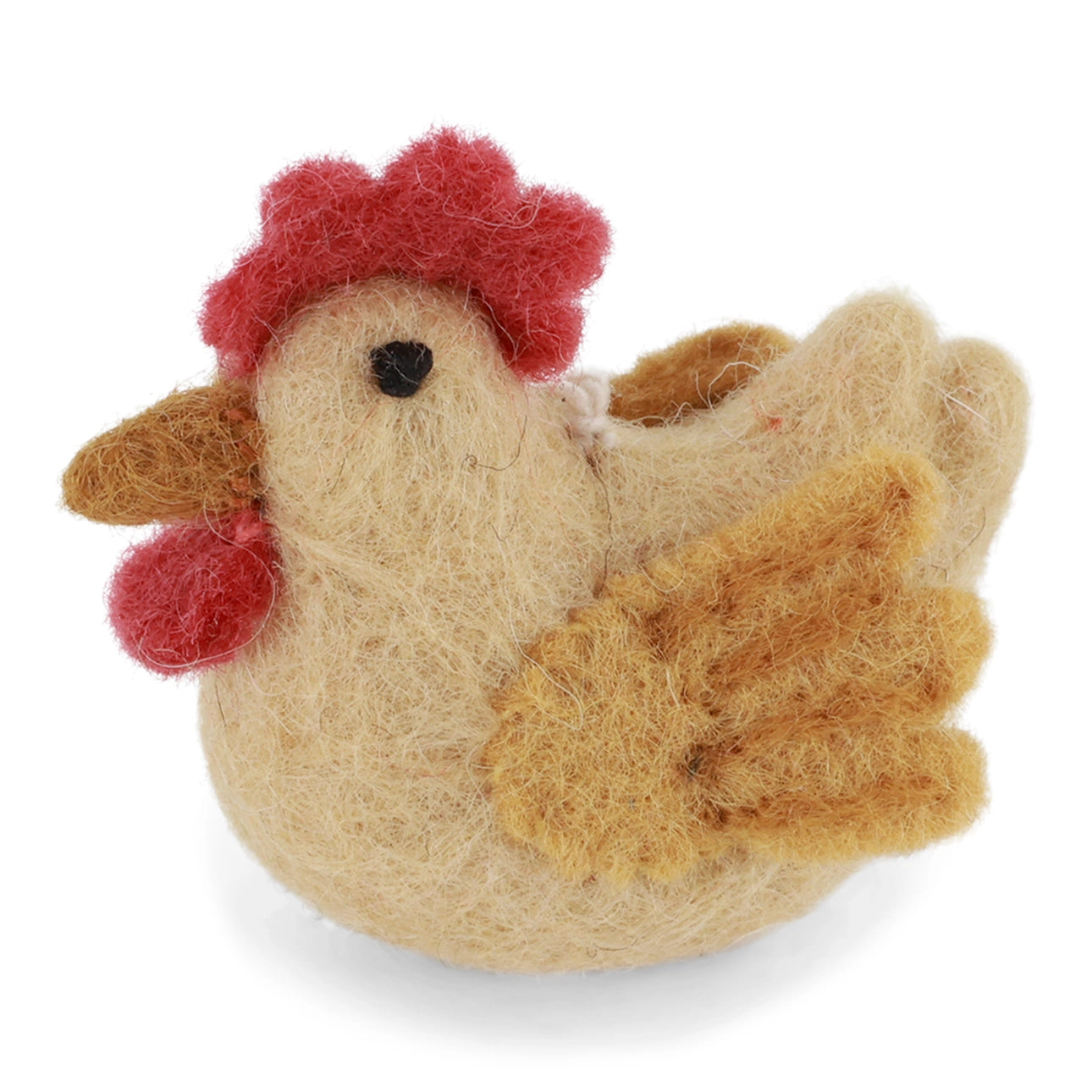 Felt Rooster Ornament - Yellow