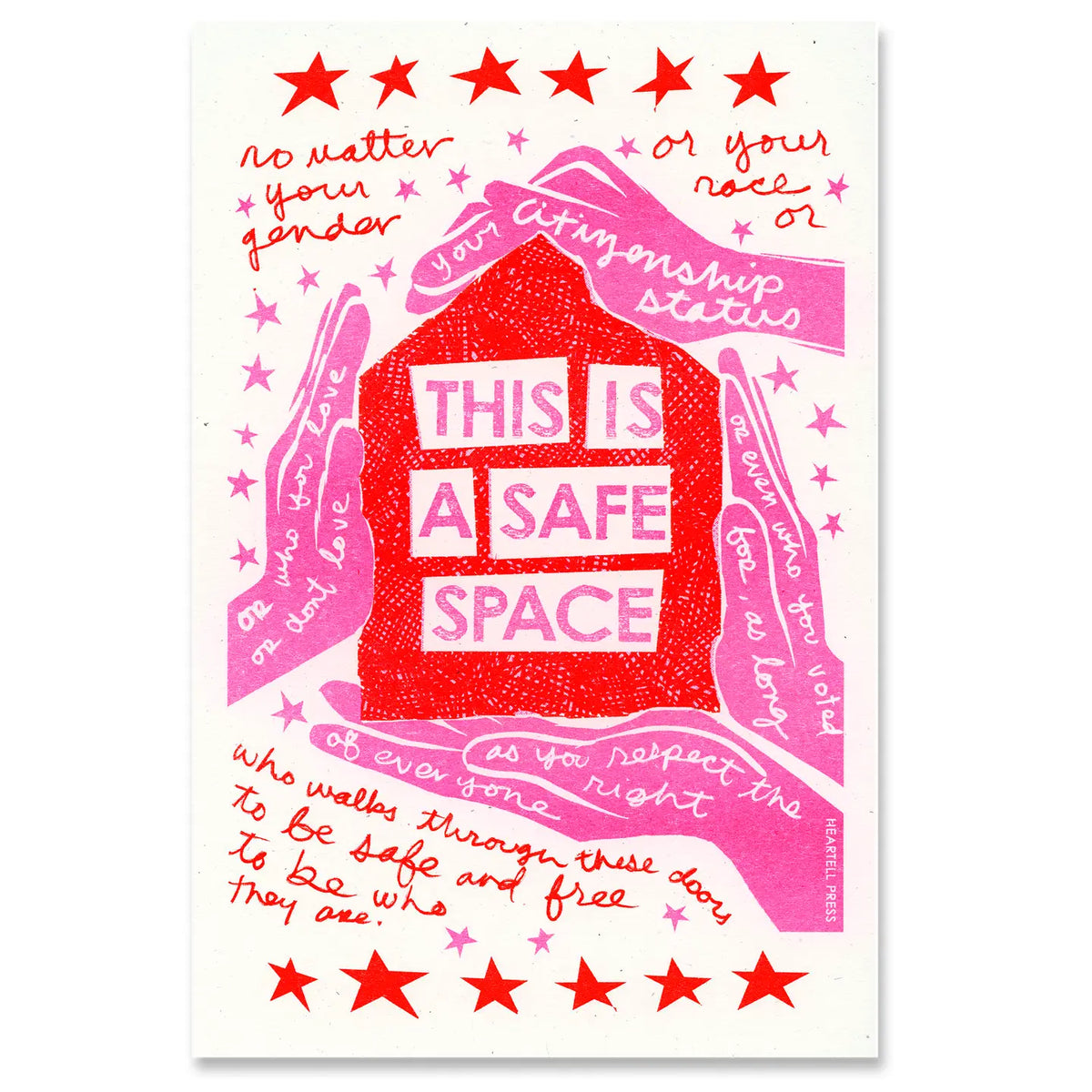 Safe Space Risograph Print