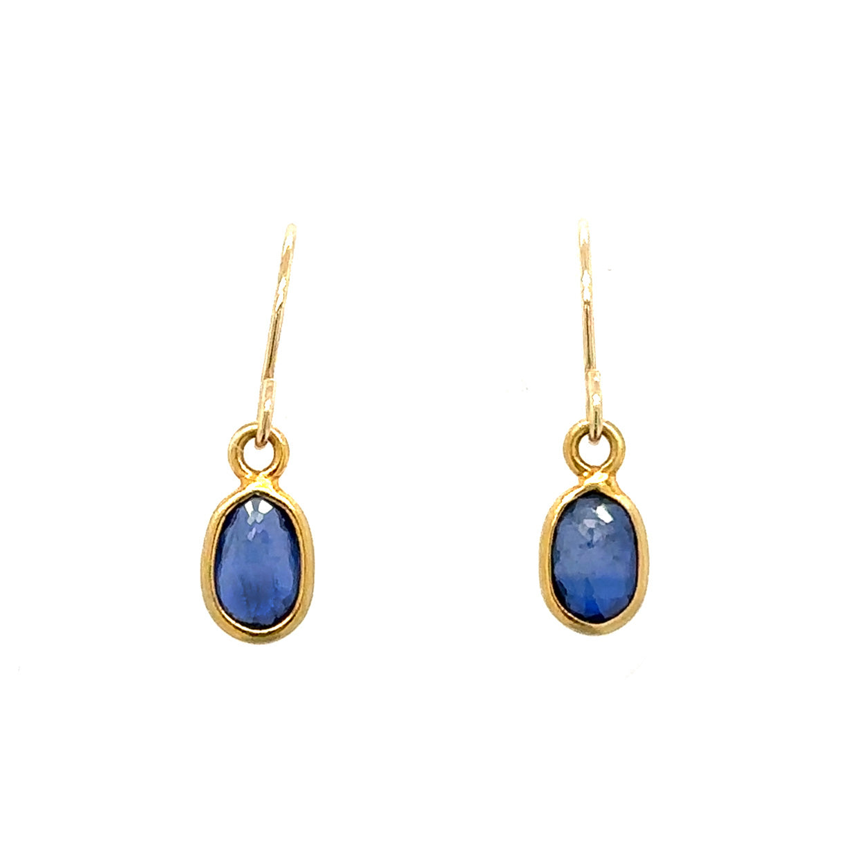 Tiny Blue Sapphire Hummingbird Earrings