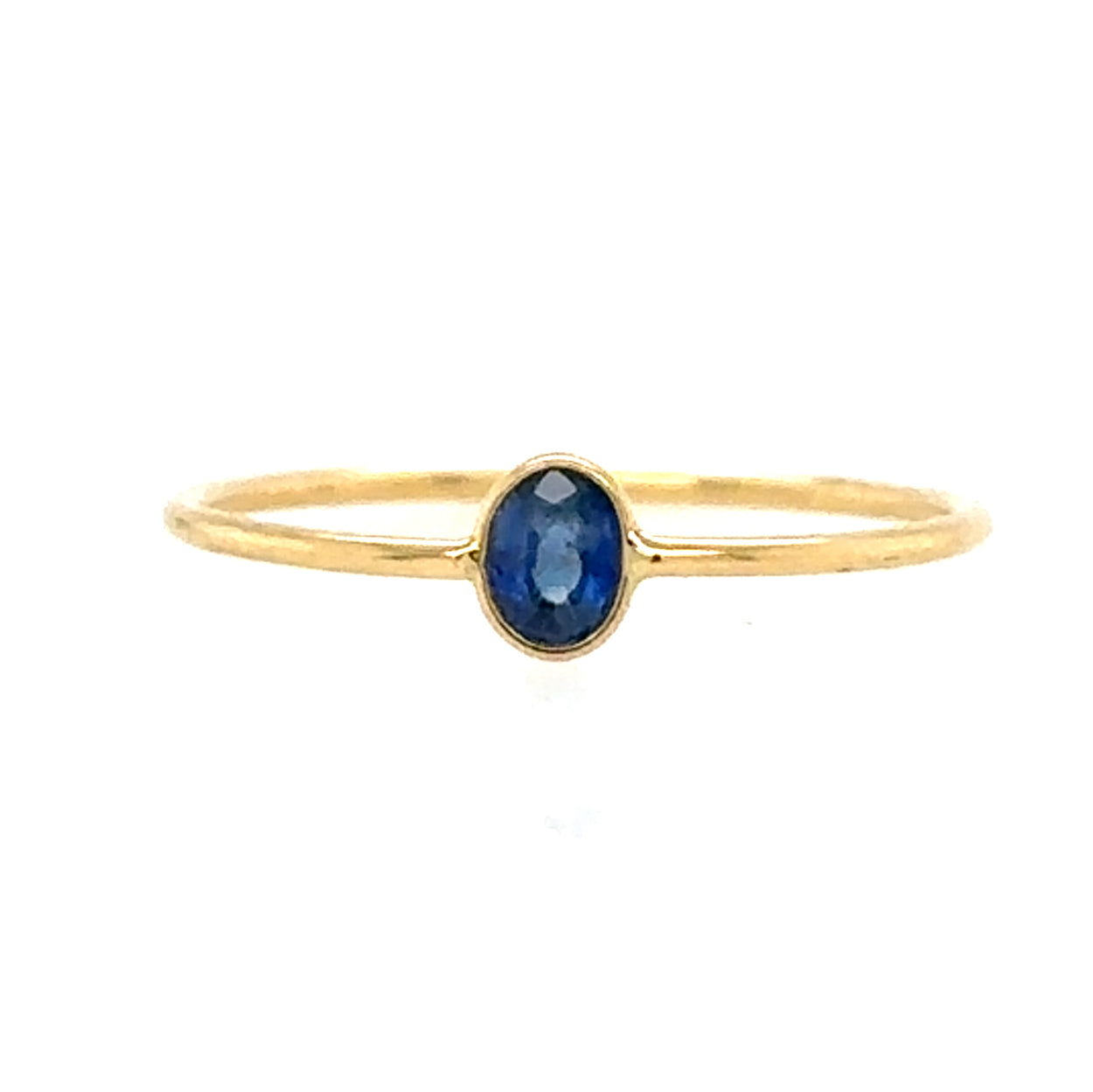 Tiny Passerine Sapphire Ring