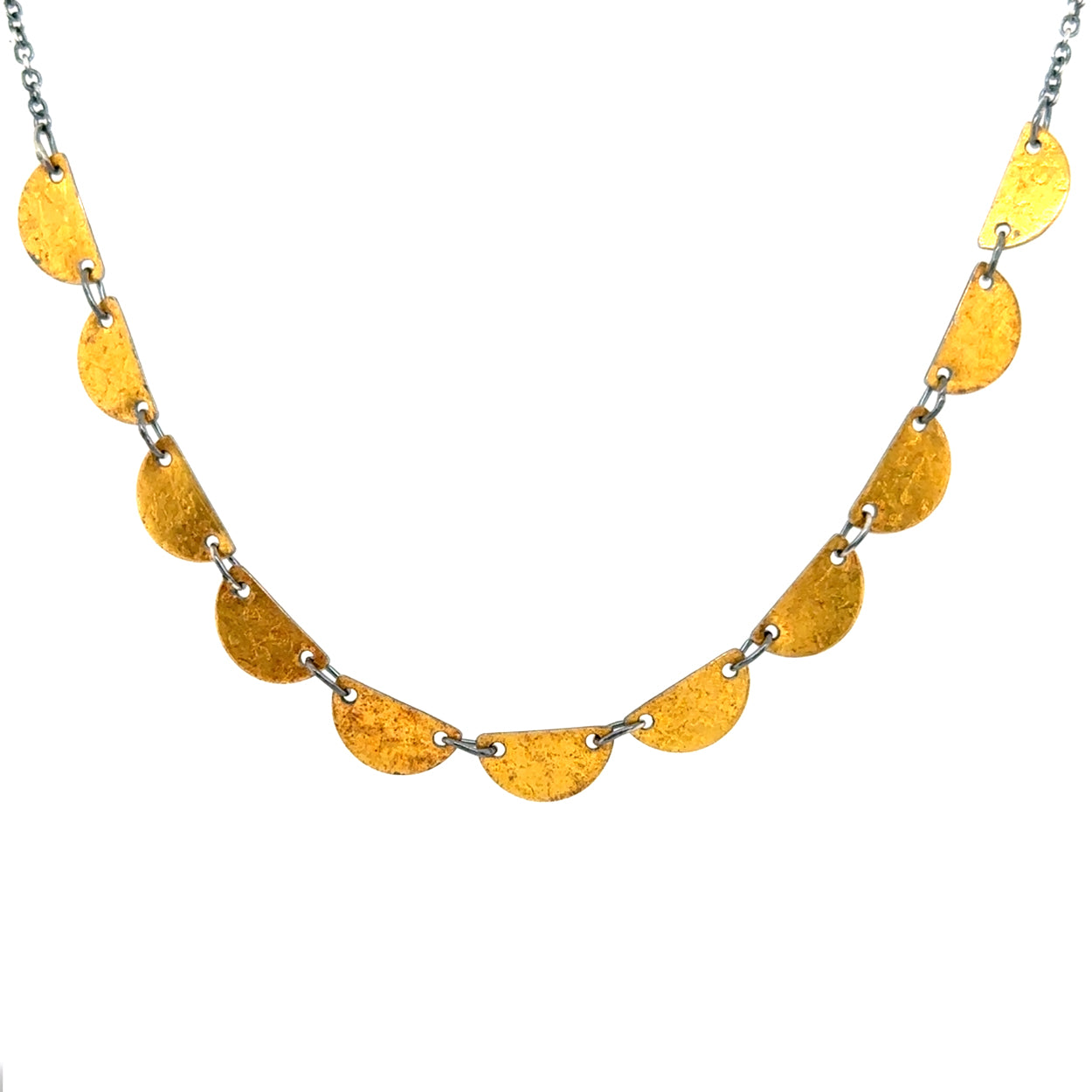 Reversible Scalloped Snippet Necklace