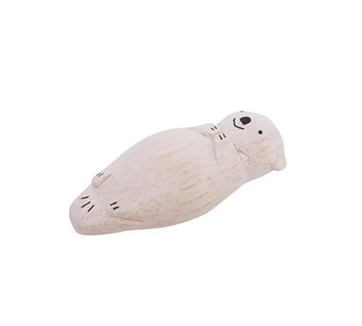 Tiny Wooden Baby Sea Otter