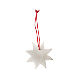 Silver Eight-Point Star Ornament