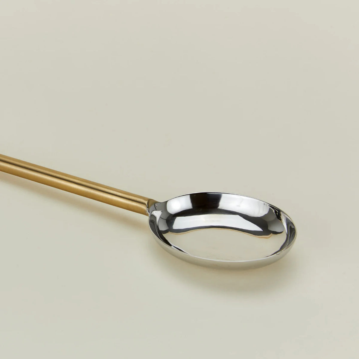 Simple Metal Spoon - Brass Handle