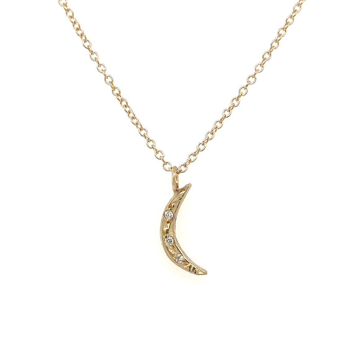 Tiny Sliver Moon Necklace